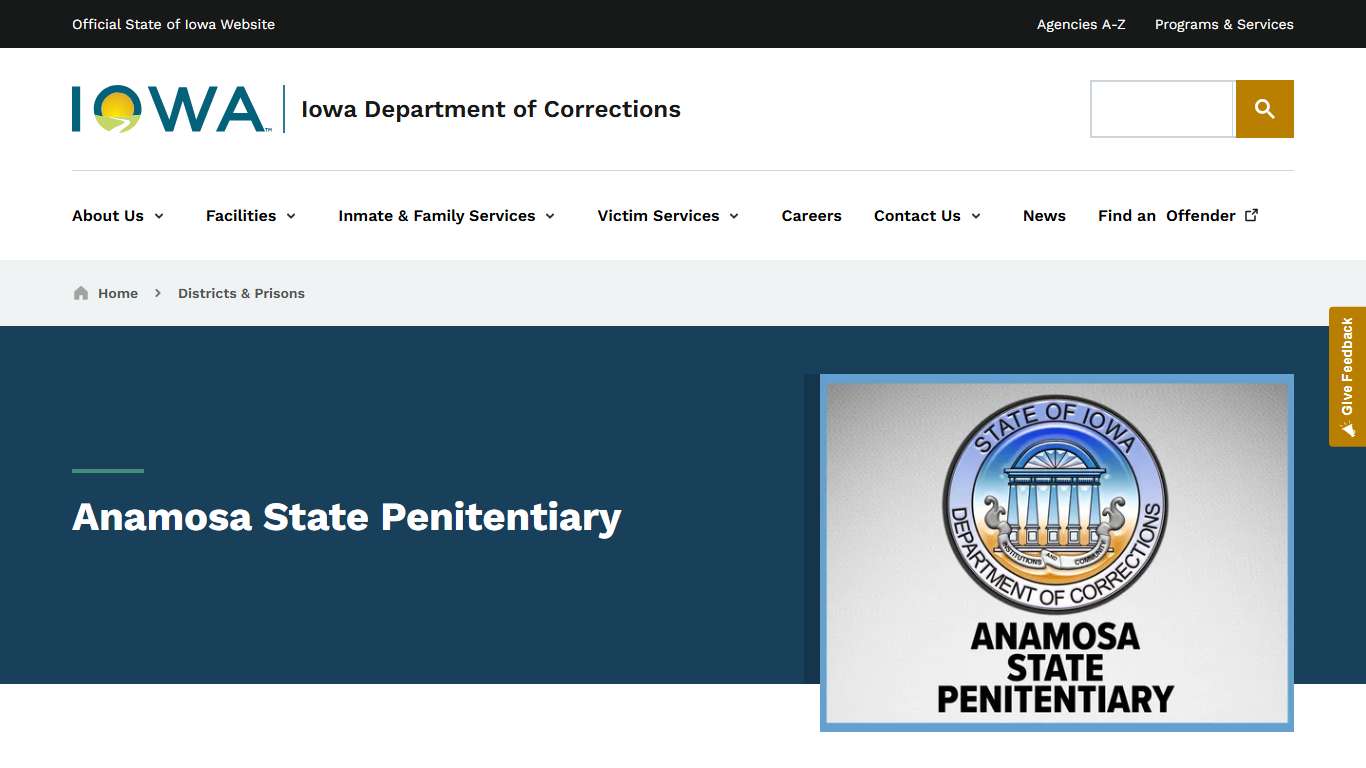 Anamosa State Penitentiary | Iowa Department of Corrections